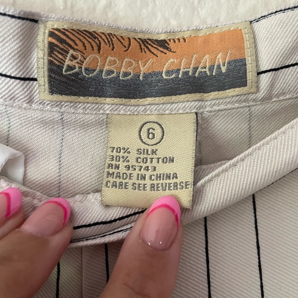 Striped Cropped Trousers - Picture 3 of 5